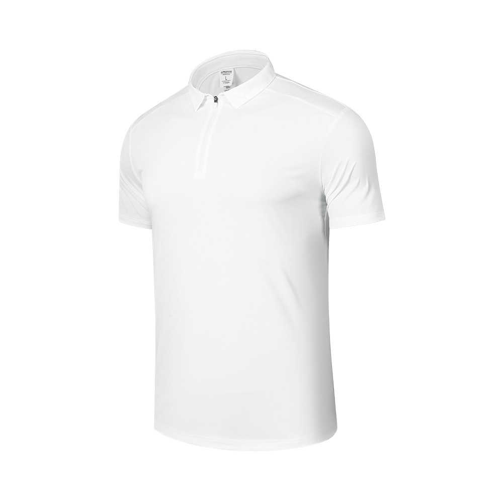 Dijia rápido secado camiseta deportiva Casual medio cremallera blusa con solapa de manga corta polo camiseta de tenis entrenamiento ropa de fitness