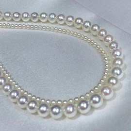 双层叠戴天然淡水珍珠项链 小baby珠女颈链饰品简约大气百搭送礼