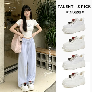 吸膜底乌拉草猪皮垫小白鞋女2026秋季新款真皮板鞋休闲百搭鞋子女