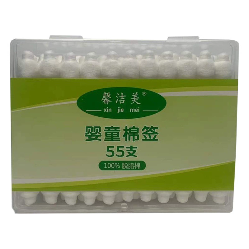 Одноразовый одноразовый стерильный ватный тампон с двойной головкой с большой головкой тонкая резьба 8,10, 12 см Стерилизация чистящего тампона