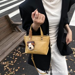 跨境高级感手提包包女2025秋冬新款时尚单肩斜跨包小众托特小方包