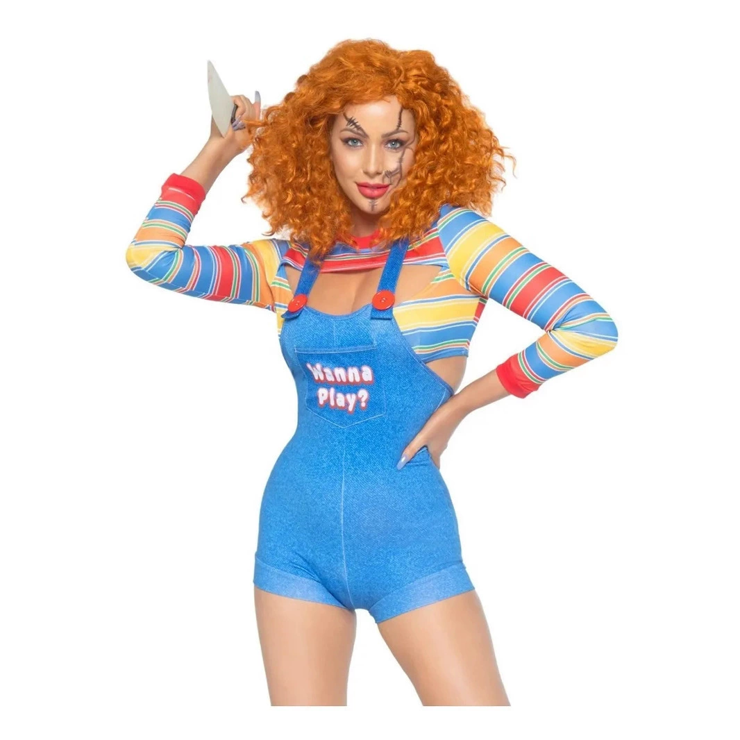 2022 Новый Хэллоуин Возвращение Кукла Косплей Спектакль Костюм Карнавал Ужас Призрак Кукла