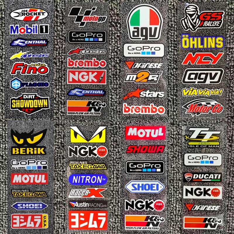 방수 선 스크린 반사 자동차 스티커 스폰서 오토바이 스티커 헬멧 데칼 전기 자동차 오토바이 변경 장식 스크래치