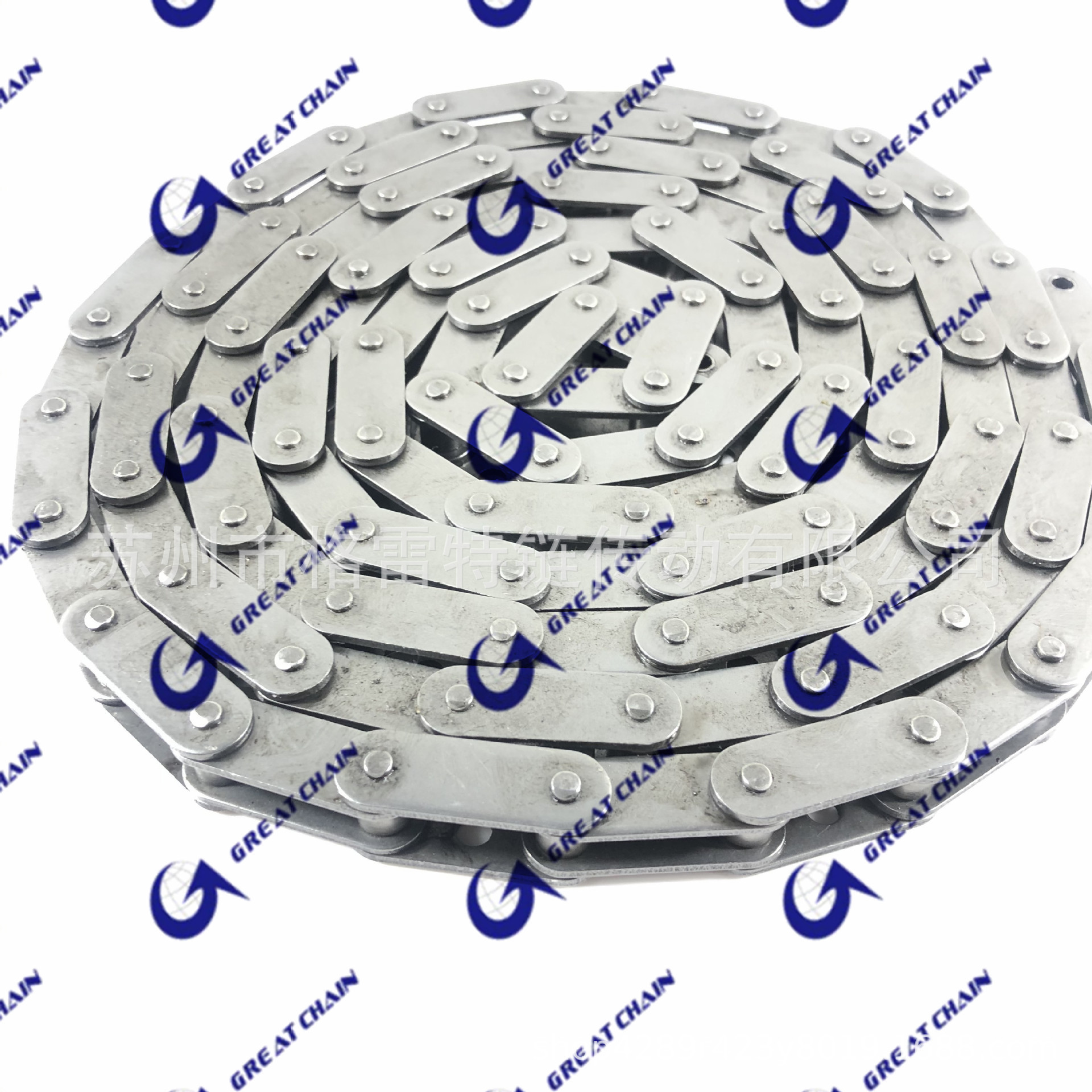 双节距工业输送链条大滚珠小滚珠双节距空心链条