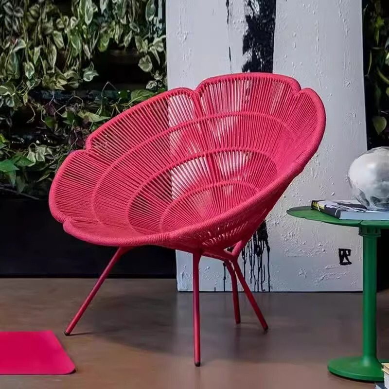 Outdoor Rattan Sofa, Rattan Chair, Creative Petal Lotus Bed, Hotel Villa Garden Waterproof Home Dining Chair Sofa Outdoor Rattan Sofa, Rattan Chair, Creative Petal Lotus Bed, Hotel Villa Garden Waterproof Home Dining Chair Sofa