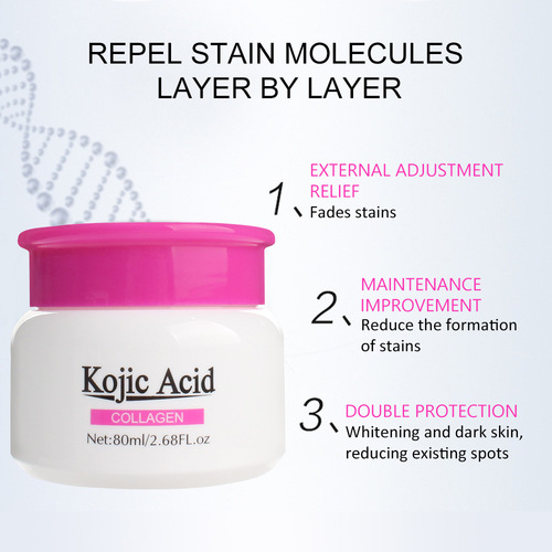 Cross-border Collagen Kojic Acid Cream Hydrating, Moisturizing and Brightening Foreign Trade Skin Care Products Wholesale Kojic Acid Cream