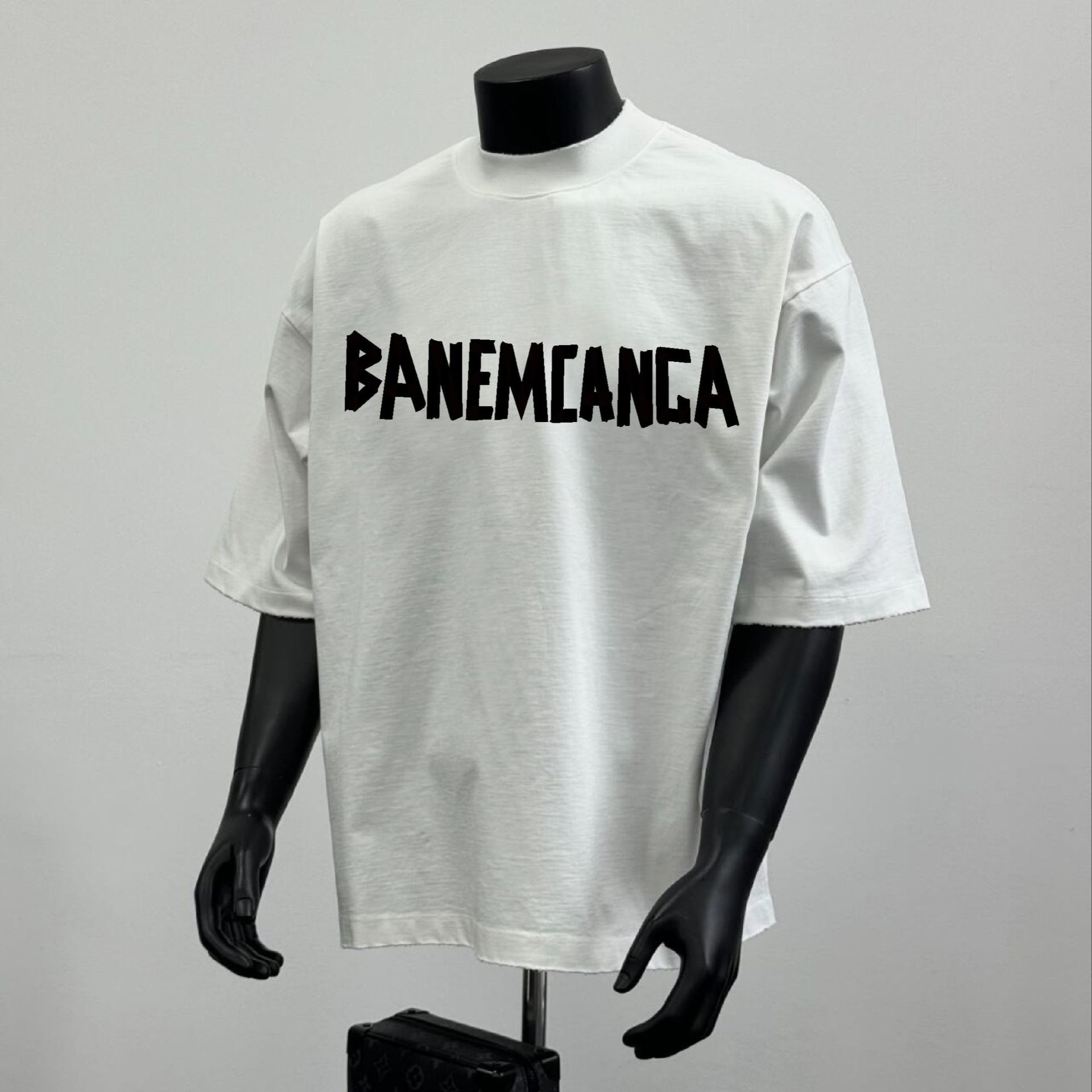 Paris High Version B T-shirt 25s Spring and Summer New Heavy Cotton Short Sleeve T Casual Joker Men's and Women's Same Style
