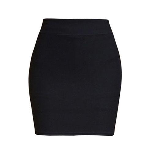 Slimming Tight Bodycon Mini Skirt for Plus-Size Women - Summer High-Waisted Elastic One-Step Skirt