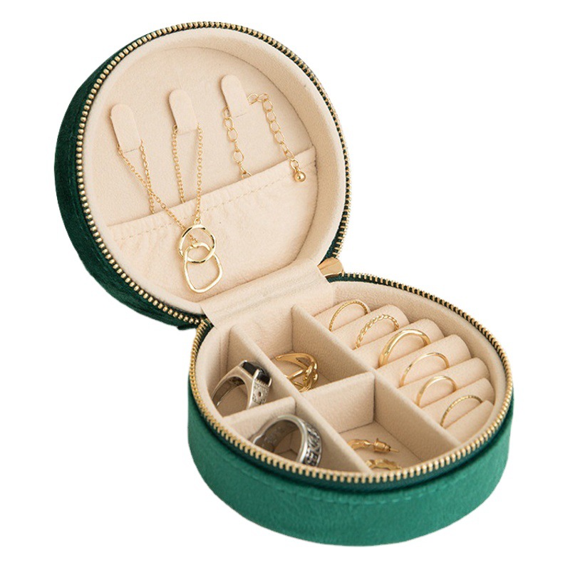 Fábrica al por mayor joyería portátil caja de joyería pendientes caja de joyería simple collar anillo de joyería caja de almacenamiento