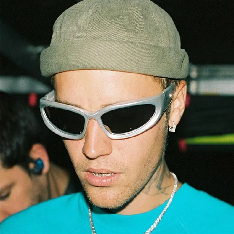 Color Block Pattern Unisex Gender Simple Style Style Simple Style Color Block Ac UV400 Protection Cat Eye Full Frame Men's Sunglasses