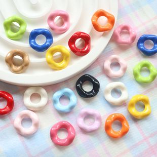 Painted 13-Color Jenga Lace Large Hole Wavy Skirt DIY Beaded Mobile Phone Chain Bag Pendant Material Accessories