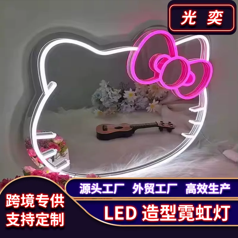 LED неоновая вывеска, прозрачный акрил, настраиваемый рекламный свет, прямые поставки с завода