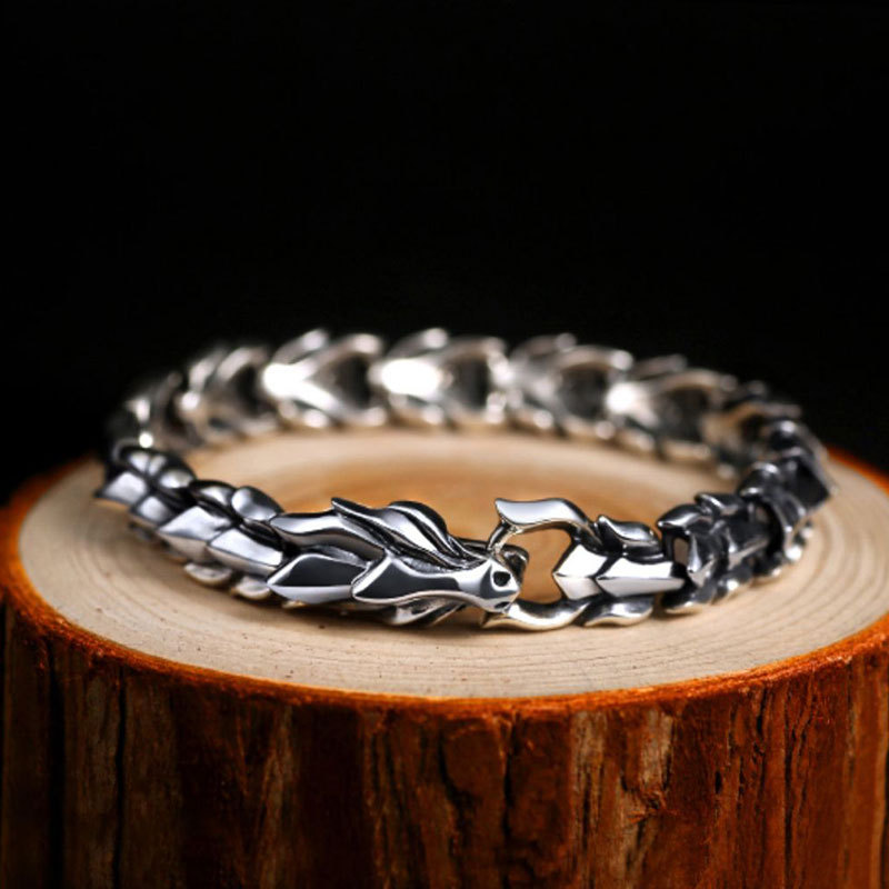 Keel Bracelet Men's Aggressive Personality Trendy Retro Simple Fashion Hip Hop Hand Jewelry National Style Creative Gift