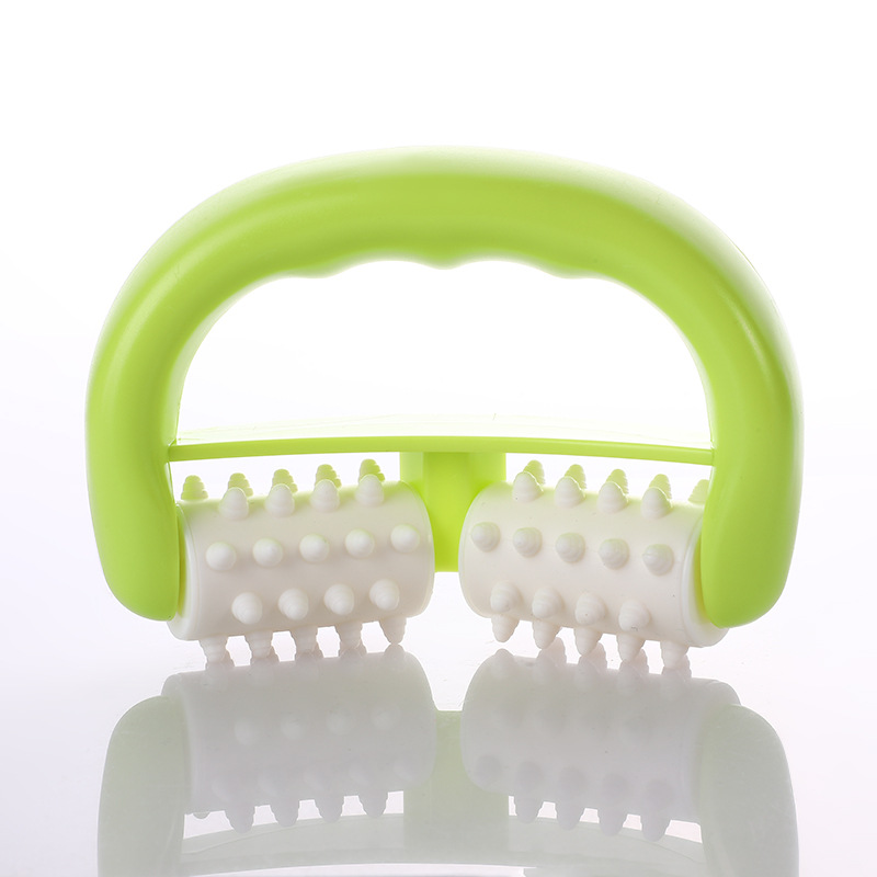 Handheld cervical spine massager, leg and waist muscle relaxation, meridian roller, multi-functional fitness equipment