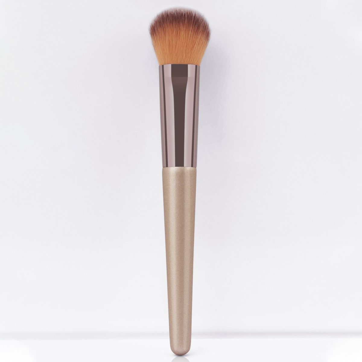 Juego de brochas de maquillaje color champán de 1 pieza, 4 piezas, 10 piezas, 14 piezas con bolsa, 10 piezas para venta transfronteriza, dropshipping, directo de fábrica.