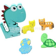 eva儿童身高墙贴3d立体量身高卡头 海绵泡棉儿童EVA长颈鹿身高尺