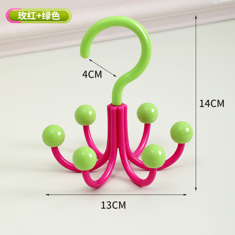 多功能六爪挂钩家用挂包架包包内衣吊带衣帽挂钩宿舍衣柜收纳挂架|undefined