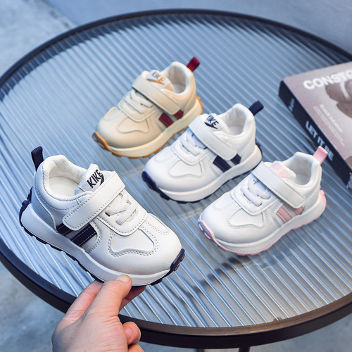 Wholesale 2024 spring and autumn children's sneakers new student children's shoes shell toe sports white shoes boys' sneakers