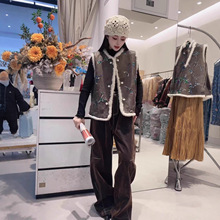 DD  欧货 高端 D制 皮绒直筒裤5213