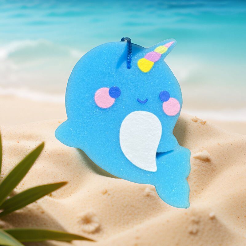 Multi-functional sponge scrub fruit washing dishes decontamination kitchen cleaning brush cup cartoon cute creative bath toys