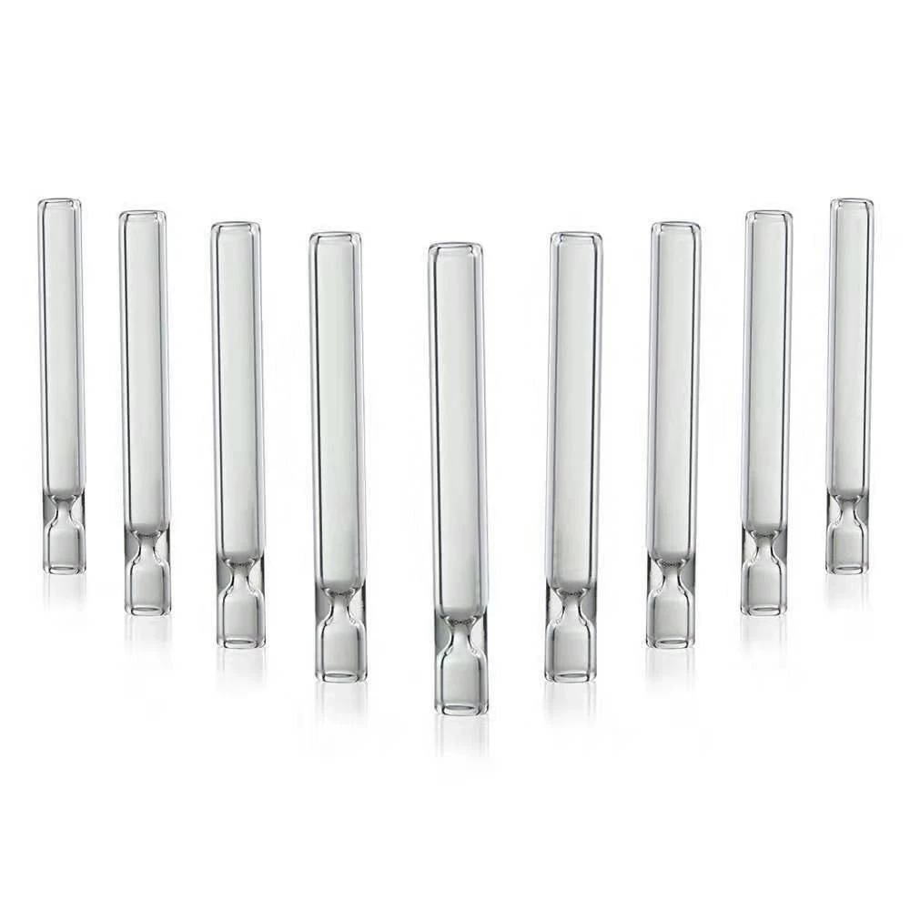 Прямые поставки с завода: 100-миллиметровая стеклянная трубка, прозрачная силиконовая трубочка для сока с высокой эластичностью, фильтр для трубки, аксессуары для сигарет.