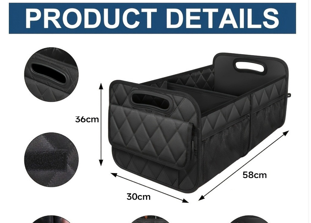 Spot Amazon Trunk Car Storage Box Car Storage Box Storage Box Car Supplies Luggage Trunk