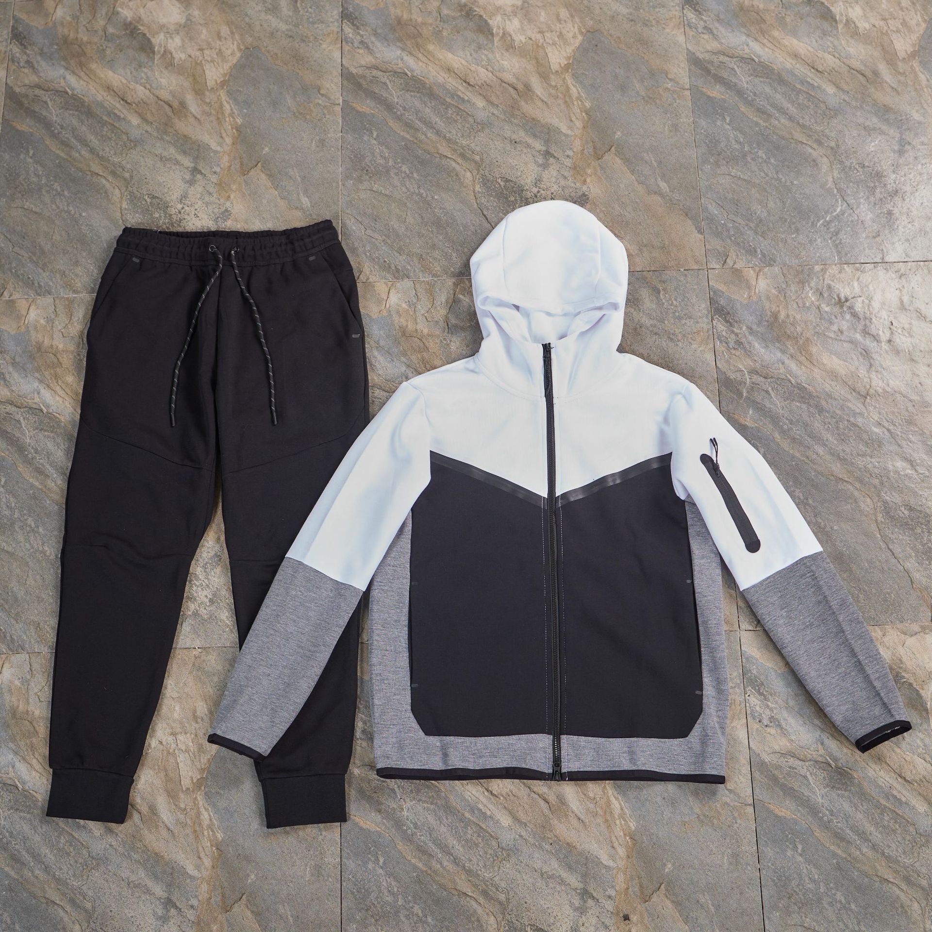 CU4 hombre tejedido bolsillos de goma transpirables nuevos pantalones de entrenamiento de carreras casuales 496
