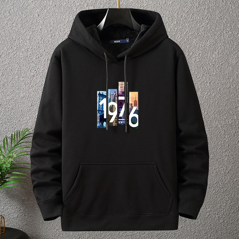 Fleece-lined Thickened Pullover Hooded Sweater Plus Size Loose Large Size Men's Super Soft and Comfortable Winter Wear Fleece-lined Thickened Pullover Hooded Sweater Plus Size Loose Large Size Men's Super Soft and Comfortable Winter Wear