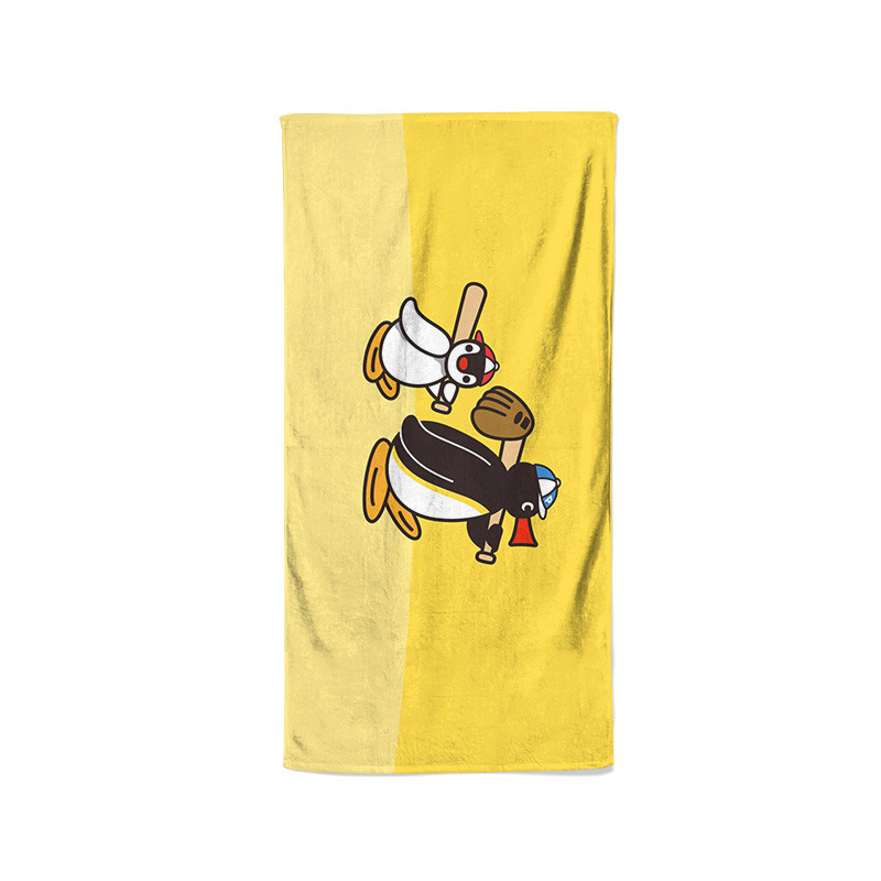 Penguin Children's Swimming Large Bath Towel Quick-drying Absorbent Towel Travel Bath Beach Towel for Boys and Girls