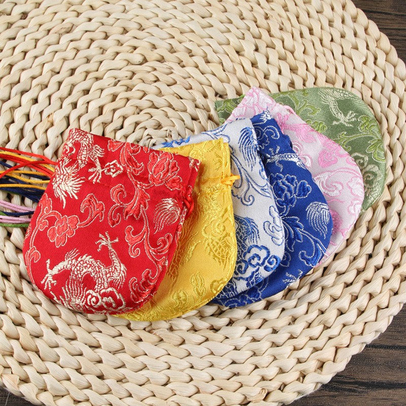Festival del Barco del Dragón estilo nacional bolsita bolsa de coche bolsa vacía Halter pequeña bolsita colgante bendición Yushou Título de Oro bolsa de brocado