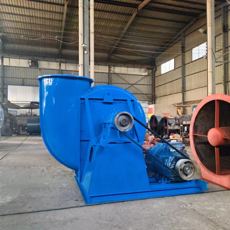 立诺鑫玻璃钢离心风机F4-72-12C功率30kw耐酸碱风机防腐叶轮厂家