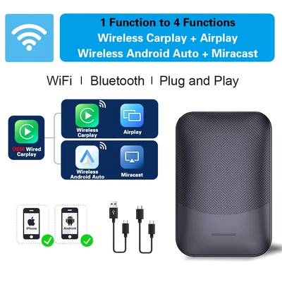Two-In-One Adapter, Other Car Video - wireless-carplayauto-mirror-four-in-one