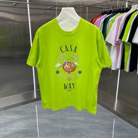 时尚欧货 CASA卡萨短袖T恤 字母印花图案男女同款 上衣现货百搭跨