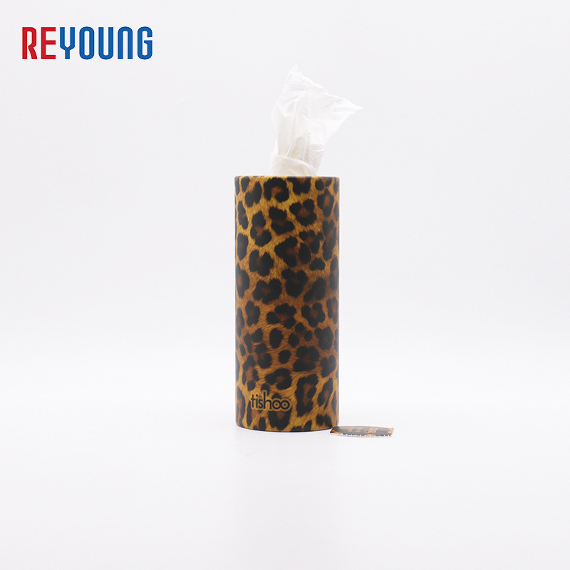 圆筒抽纸保险银行房产餐厅广告纸巾车载筒装纸巾可印LOGO桶装抽纸