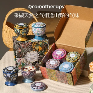 干花香薰蜡烛结婚伴手礼生日礼物花氛芳熏香定制玻璃杯香薰蜡烛