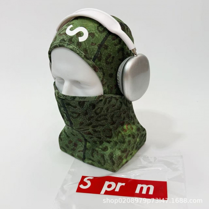 Supreme Heat Reactive Balaclava Green Leopard