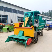 牧场水冲粪清理铲粪车小型三轮式牛粪清理车液压翻斗牛舍清粪车