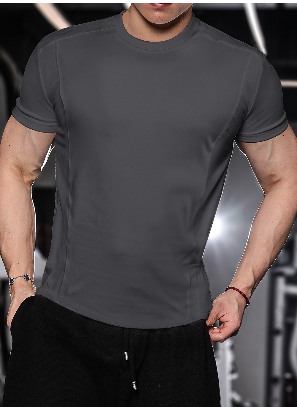 Herren Performance Trainings T-shirt Ultra Stretch Schnelltrocknend_voghion.com