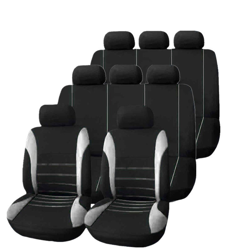 Cinco asientos generales, siete asientos, cubierta de asiento de furgoneta transfronteriza para diseño de línea de cintura, cojín de tela al por mayor