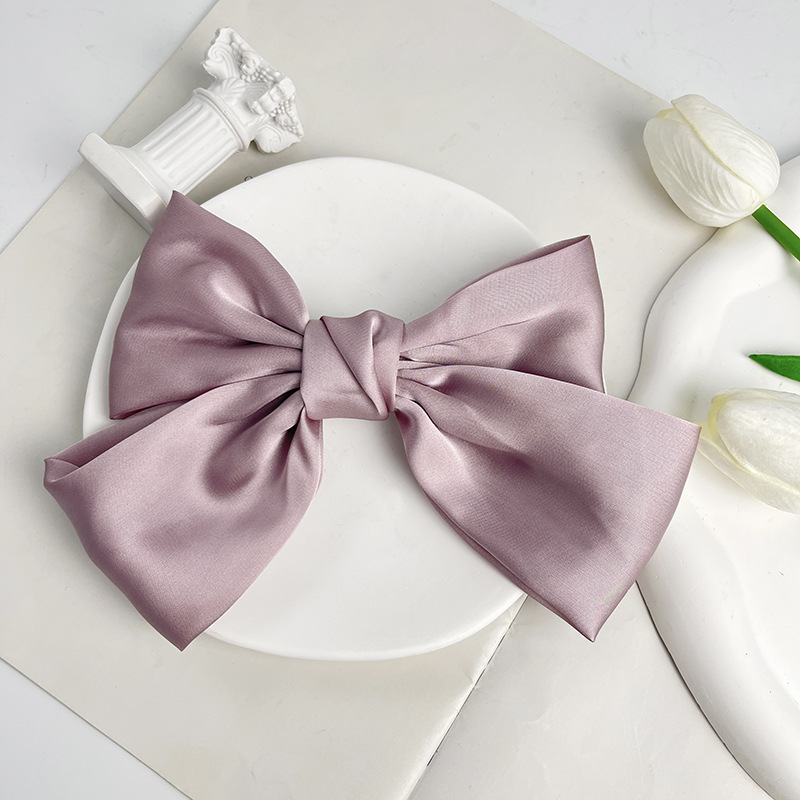 Women's Sweet Bow Knot Satin Hair Clip display picture 10