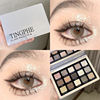 Natasha's same DIKALU retro charm 15 color cement eye shadow tray earth color sequins glittering pearl CD