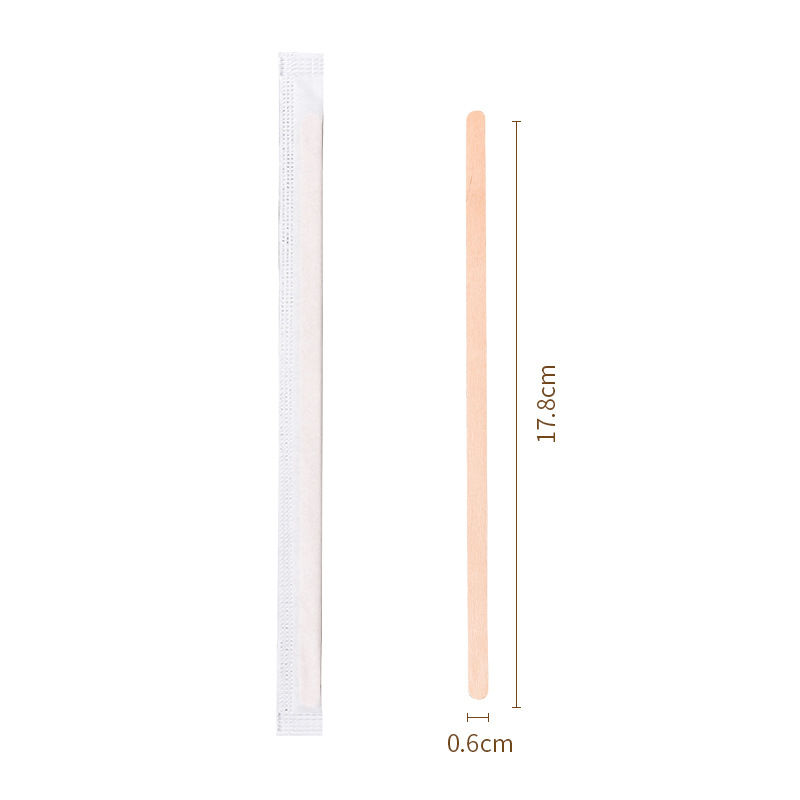 Barra de batida de café desechable madera leche infantil en polvo barra de batida de leche empaquetada independiente té de leche bebida caliente barra de batida transfronteriza