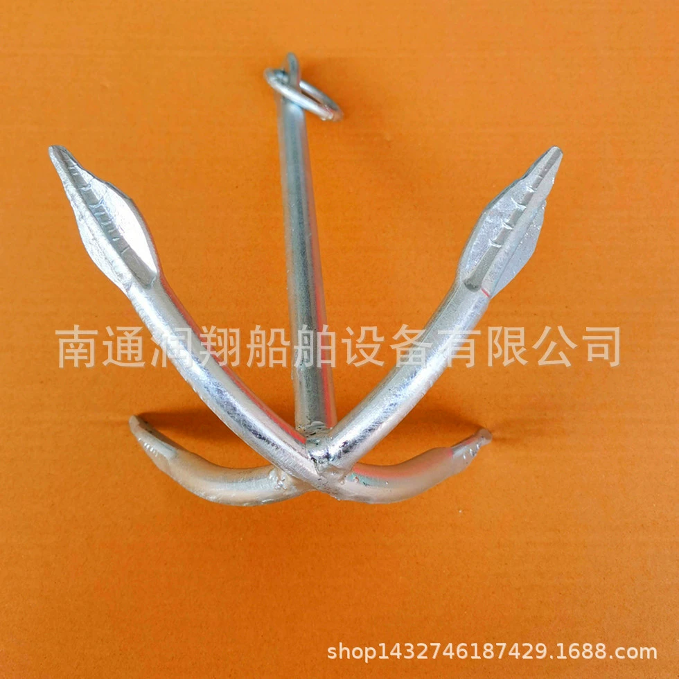 Завод прямого горячего цинкования кованые четыре-коготь Якорь, якорь каяк, четыре-коготь стабильный якорь, железный анкер