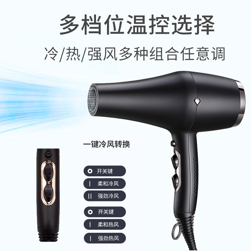 Secador de Pelo de Alta Potencia para Peluquería y Uso Doméstico, Venta al por Mayor de Fábrica, Secador de Pelo de Viento Fuerte