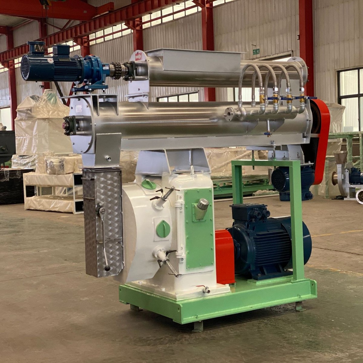 山东直销母猪料小猪料一体生产线 猪饲料颗粒加工成套设备