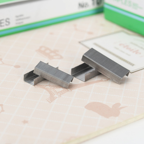 Simple universal stapler 10#-1M standard financial office portable stainless steel stapler easy-penetration fixed pin