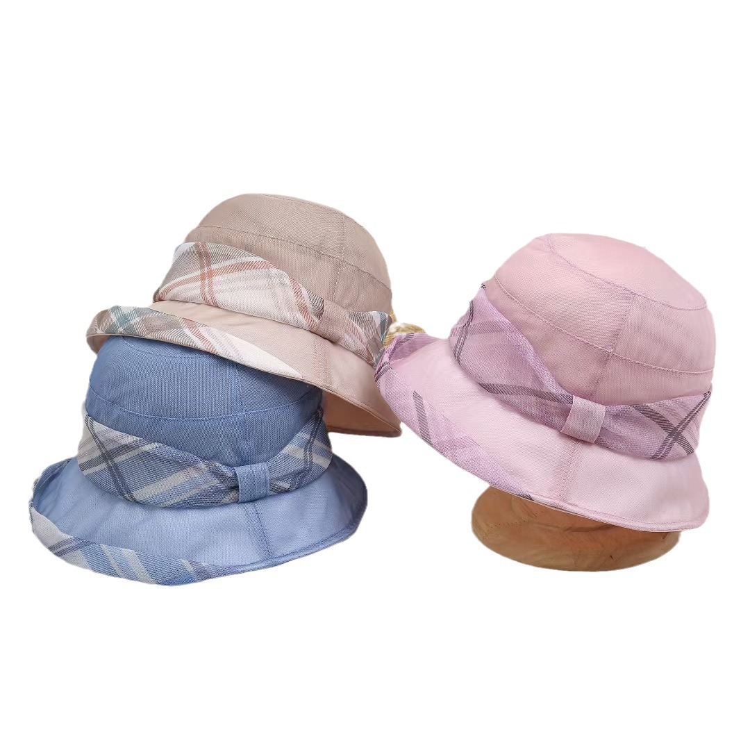 Summer silk thin elegant breathable sun hat solar-powered