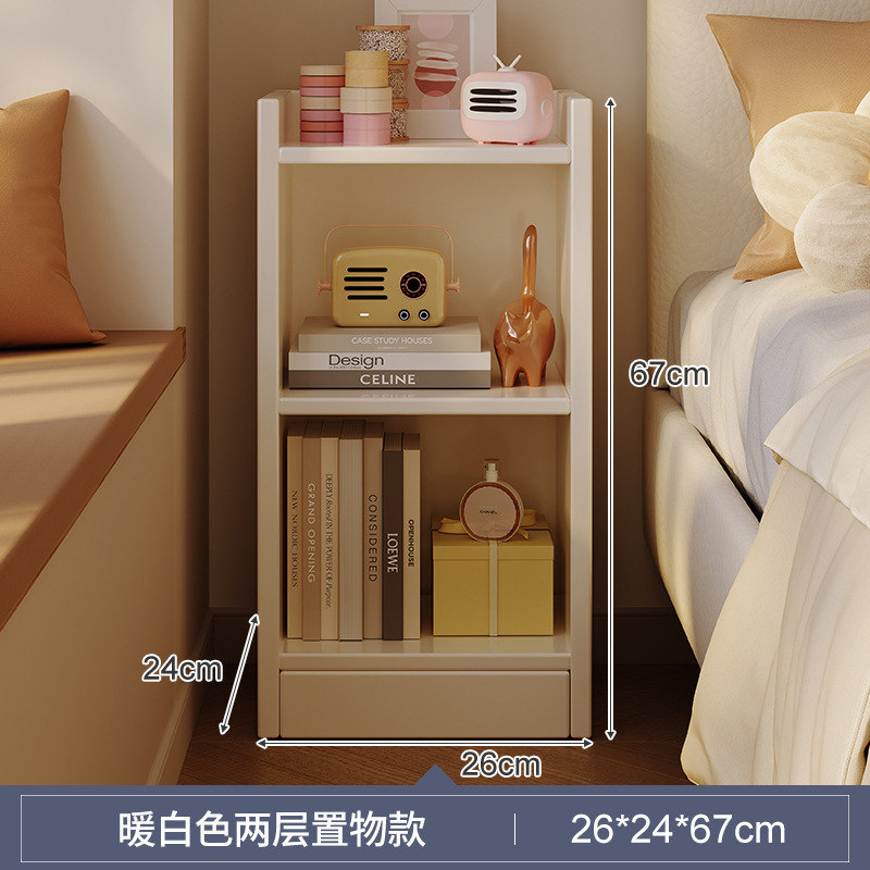 Mini mesita de noche extremadamente estrecha pequeña simple 20 cm armario estrecho almacenamiento junto a la cama armario pequeño estante de la cabecera del dormitorio