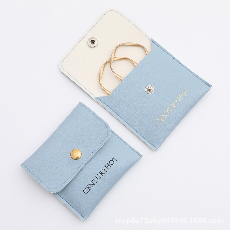 [Fábrica directa] marrón de alta gama de cuero de imitación pu joyería bolsa de la hebilla