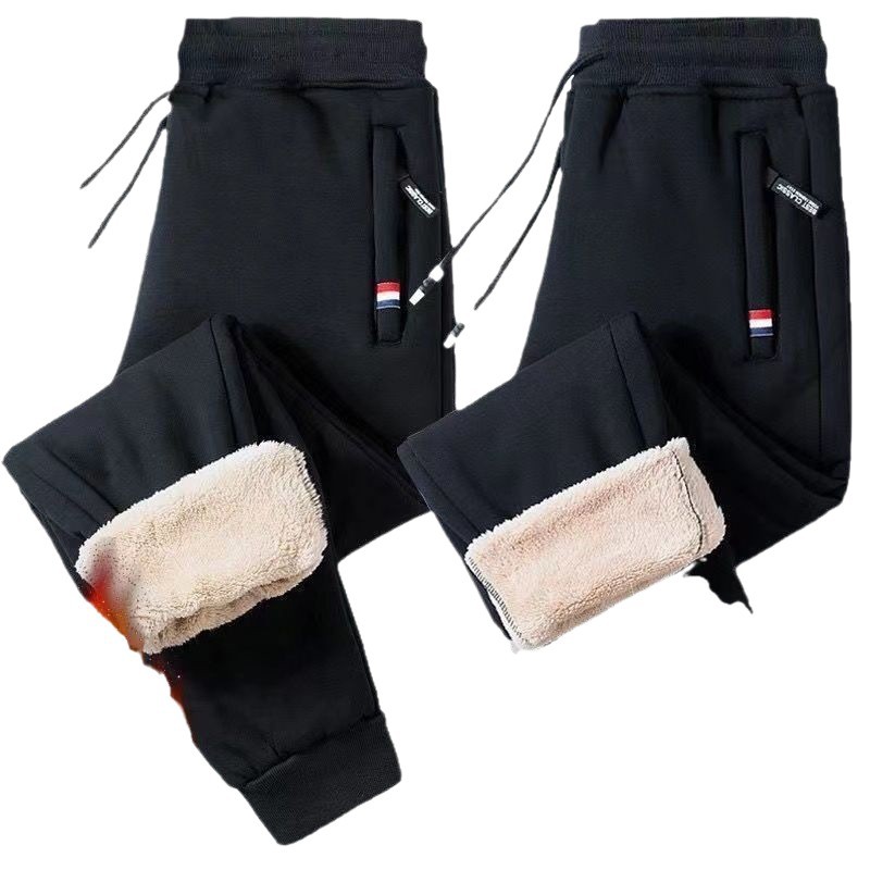 Pantalones de terciopelo más gruesos para hombres, pantalones deportivos largos casuales, pantalones de moda, pantalones de tendencia, pantalones de abrazadera, comercio exterior transfronterizo